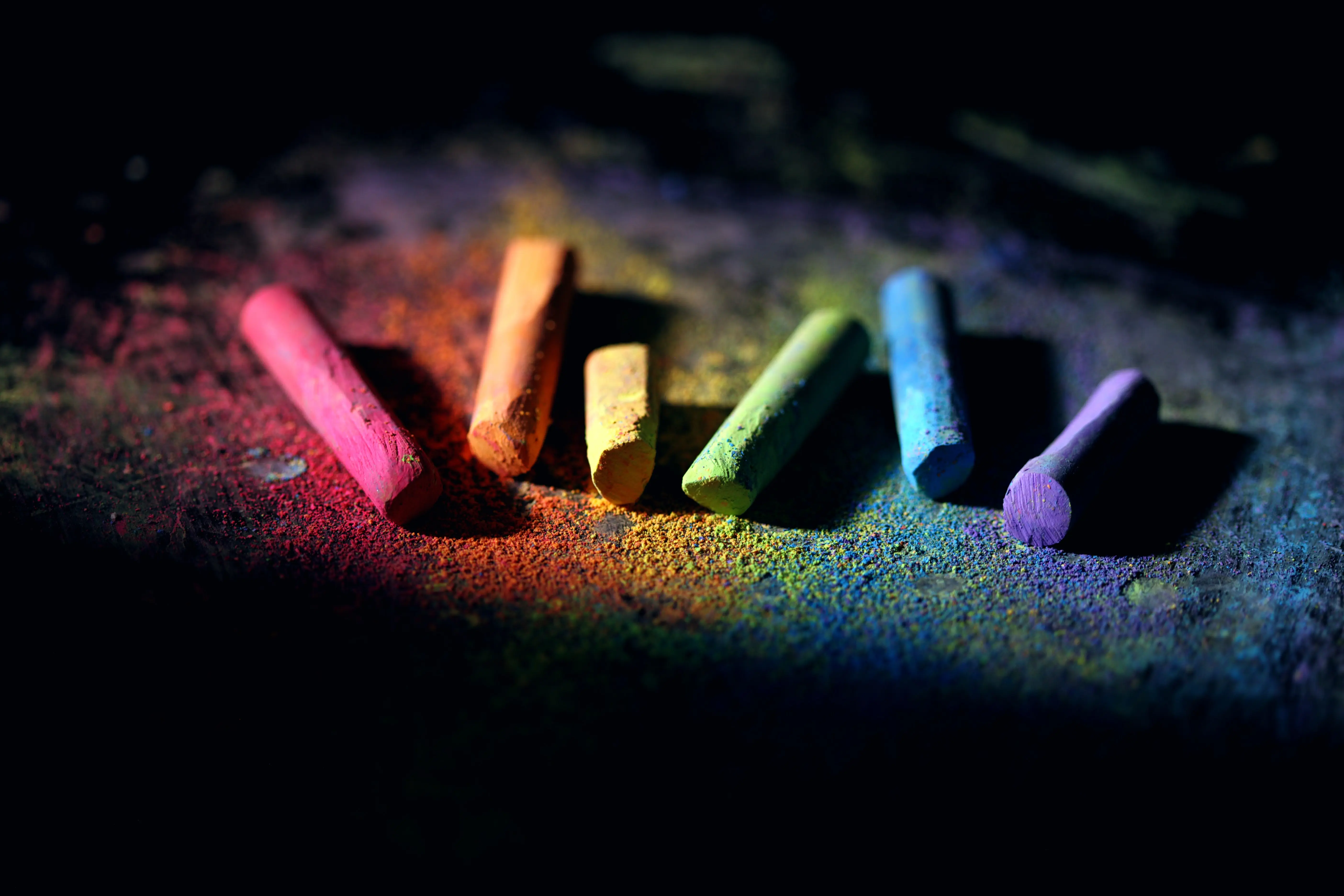 Colored chalks image
